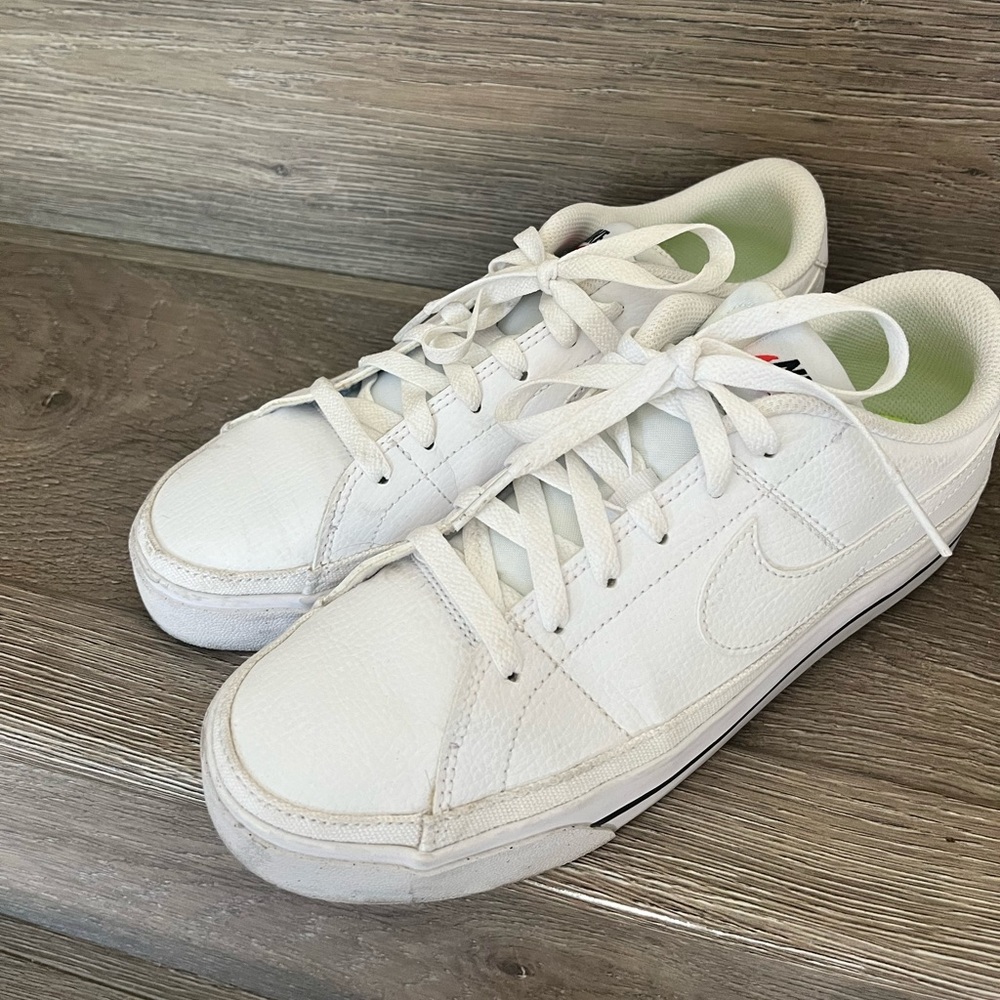 Nike Court Legacy. All white. Size 8.5. Great condition.